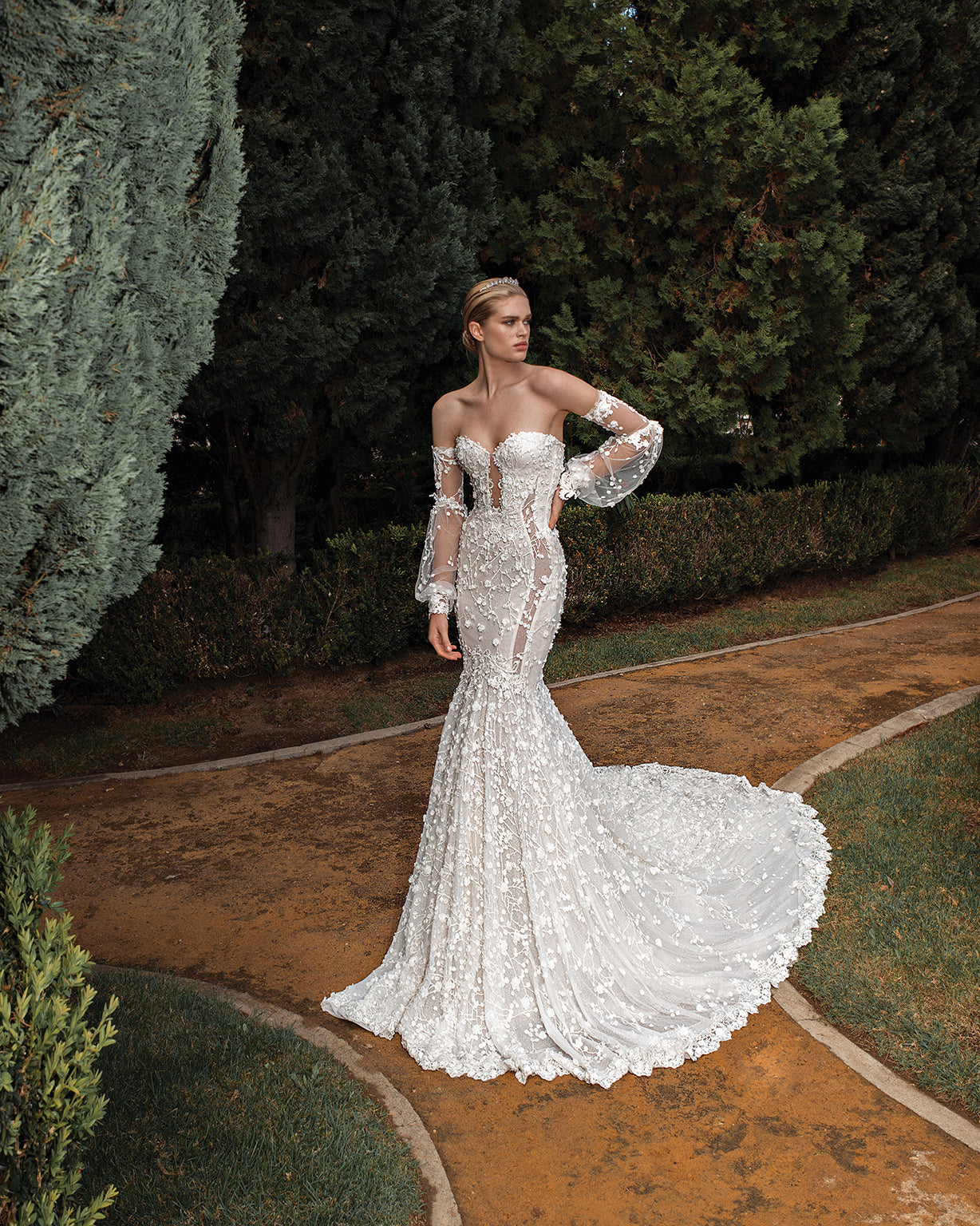 Shops galina off the shoulder wedding dress