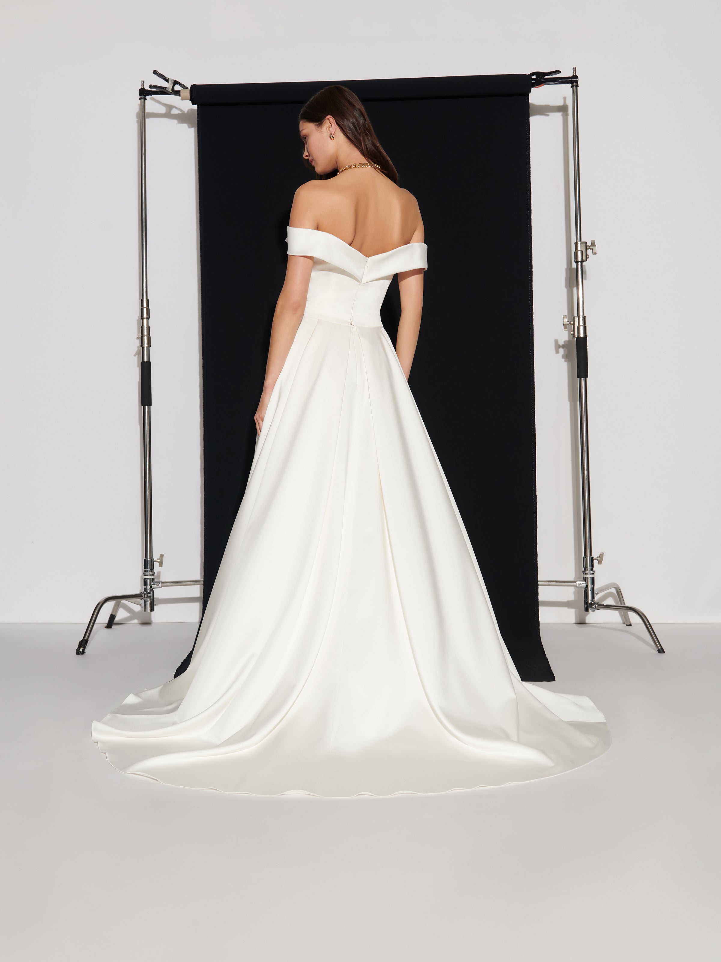 Carly Satin Overskirt - Galia Lahav