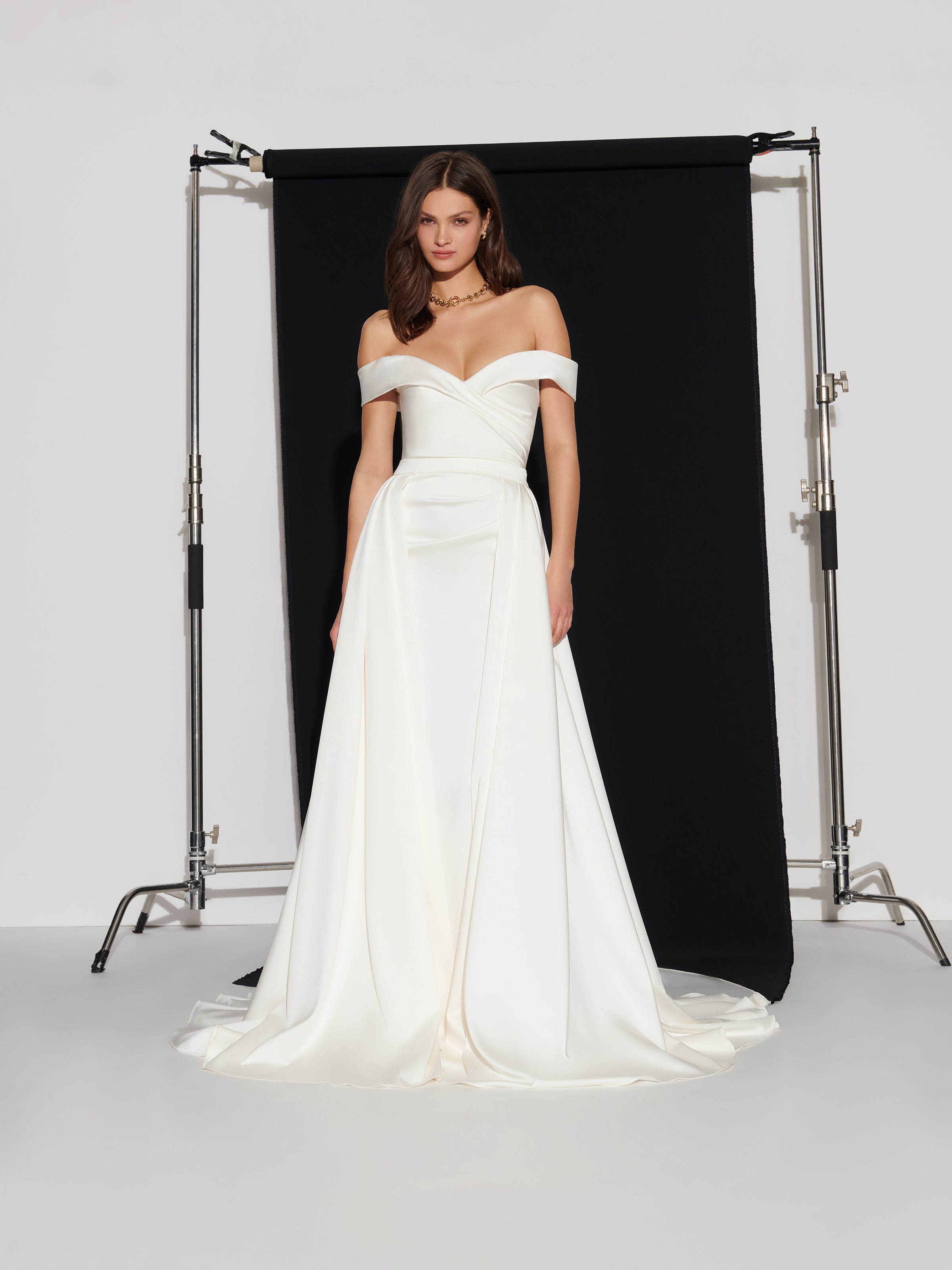 Carly Satin Overskirt - Galia Lahav